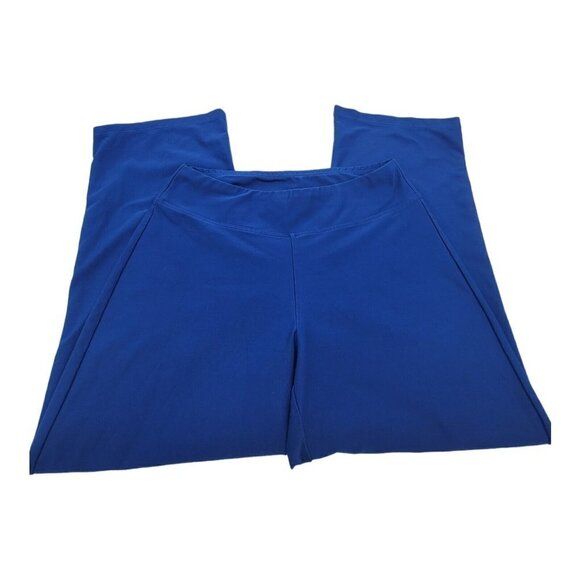 Nike Womens Royal Blue Dri Fit Pants Mid Calve Length Slightly Flared Legs Small - Picture 8 of 10